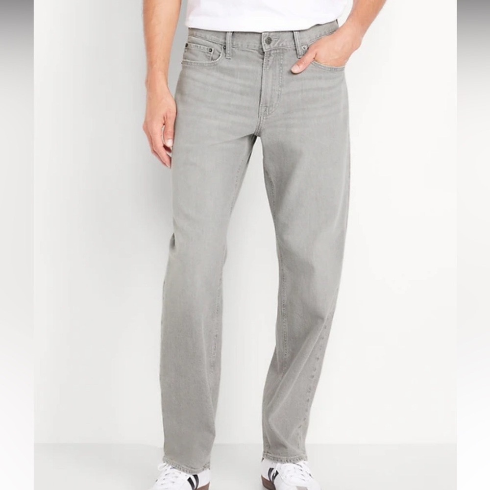 Old Navy Men's Loose Built in Flex Gray Wash 32x32 Jeans